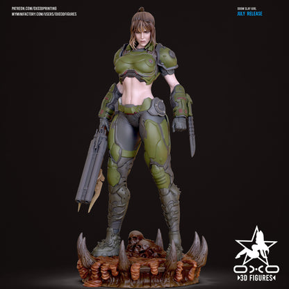 Female Doomslayer - Doom | Painted / Unpainted Options