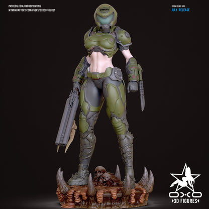 Female Doomslayer - Doom | Painted / Unpainted Options