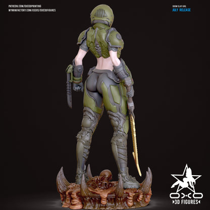 Female Doomslayer - Doom | Painted / Unpainted Options