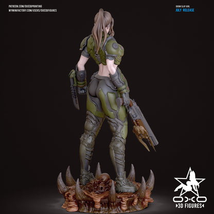 Female Doomslayer - Doom | Painted / Unpainted Options