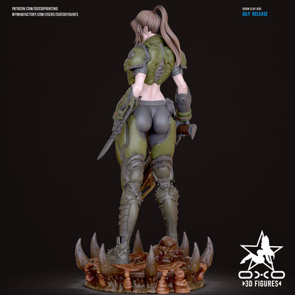 Female Doomslayer - Doom | Painted / Unpainted Options