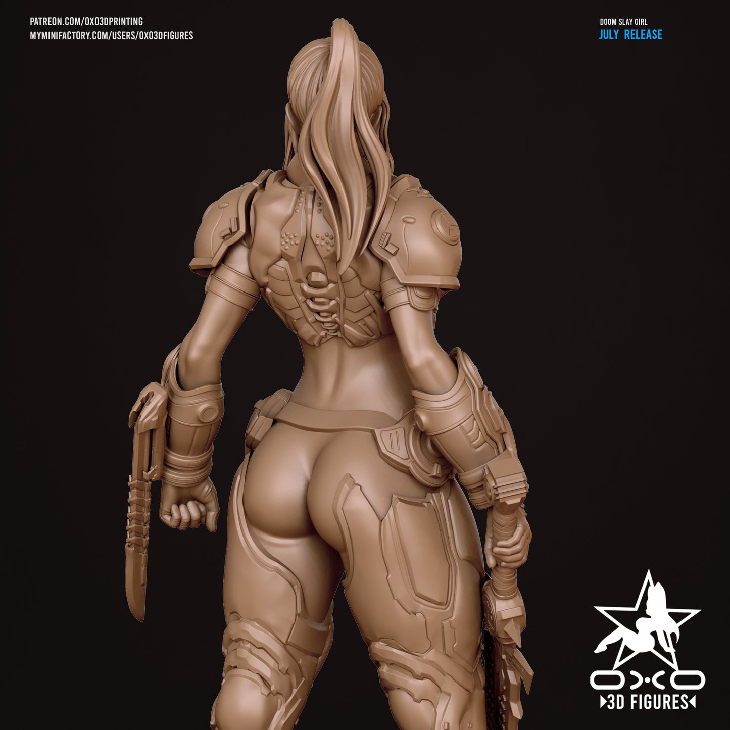 Female Doomslayer - Doom | Painted / Unpainted Options