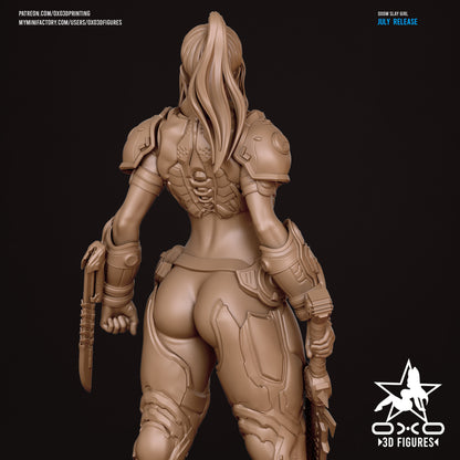 Female Doomslayer - Doom | Painted / Unpainted Options
