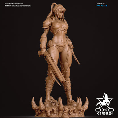 Female Doomslayer - Doom | Painted / Unpainted Options