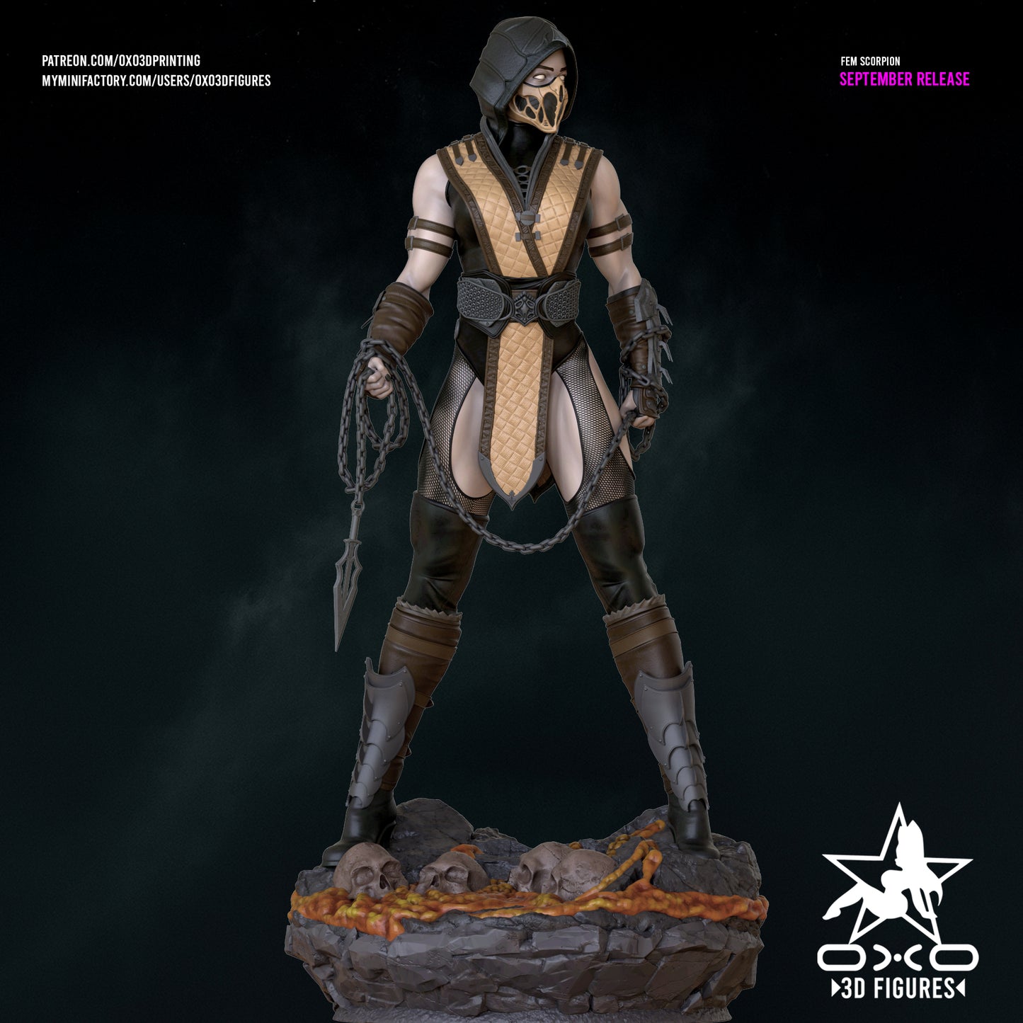 Scorpion - Mortal Kombat| Painted / Unpainted Options
