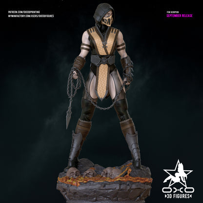 Scorpion - Mortal Kombat| Painted / Unpainted Options