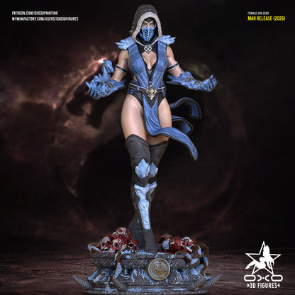 Female Sub-Zero - Mortal Kombat | Painted / Unpainted Options
