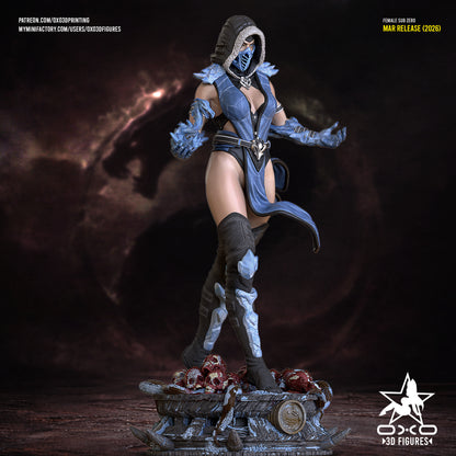 Female Sub-Zero - Mortal Kombat | Painted / Unpainted Options