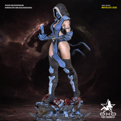 Female Sub-Zero - Mortal Kombat | Painted / Unpainted Options