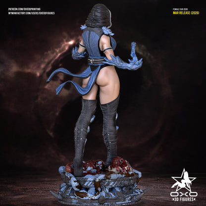 Female Sub-Zero - Mortal Kombat | Painted / Unpainted Options