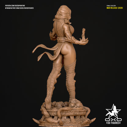 Female Sub-Zero - Mortal Kombat | Painted / Unpainted Options