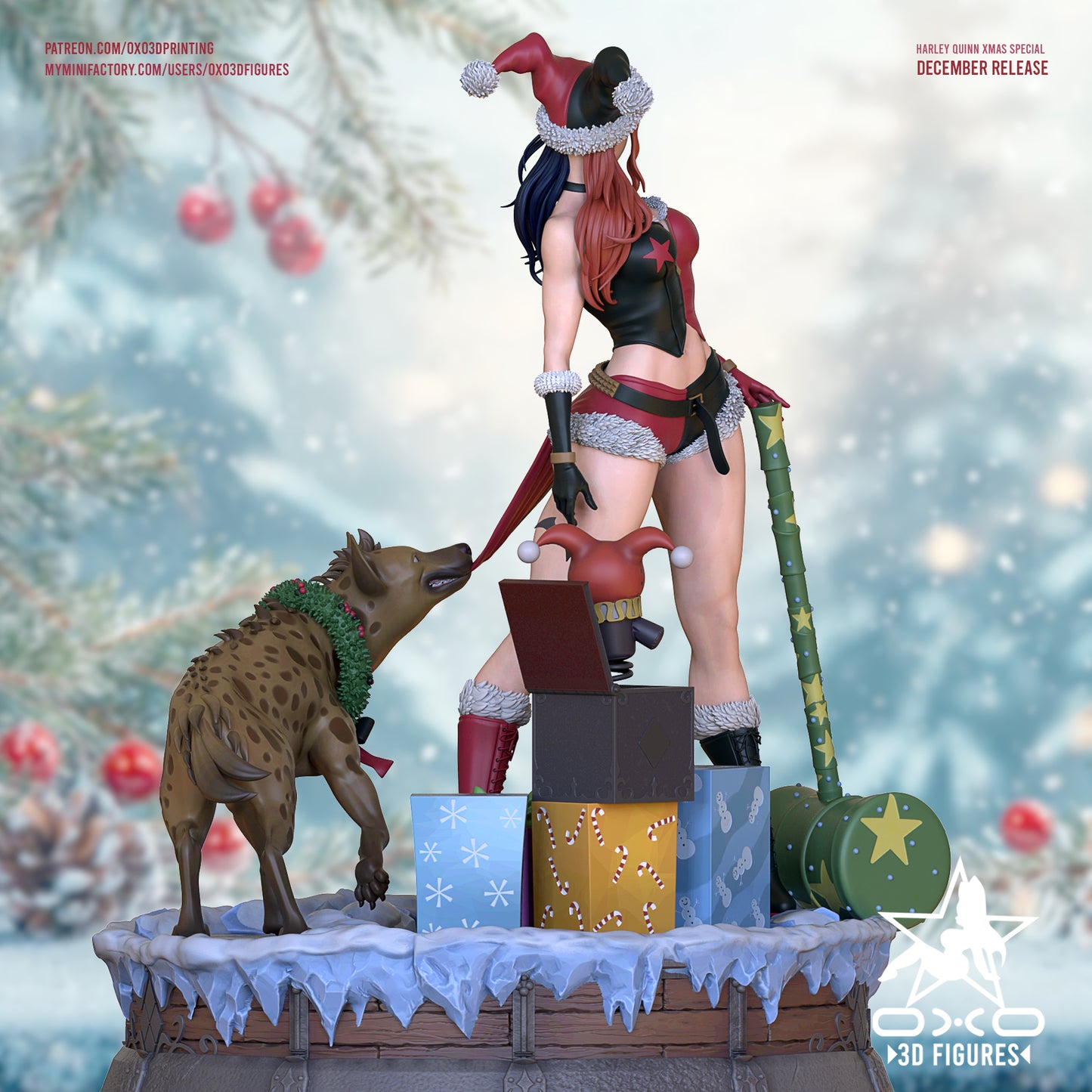 Harley Quinn Holiday | Painted / Unpainted Options