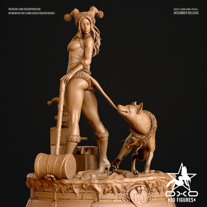 Harley Quinn Holiday | Painted / Unpainted Options
