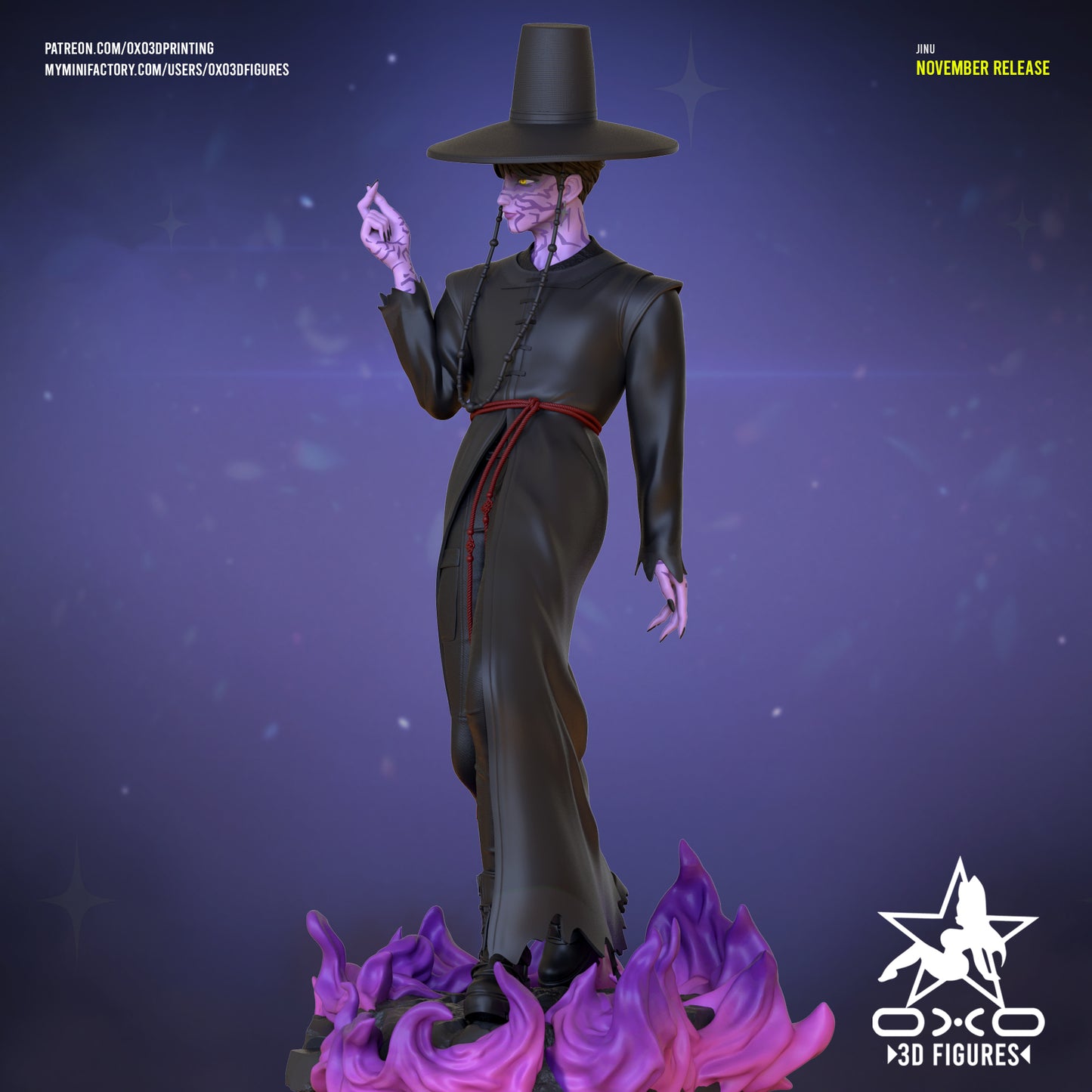 Jinu - KPop Demon Hunters | Painted / Unpainted Options