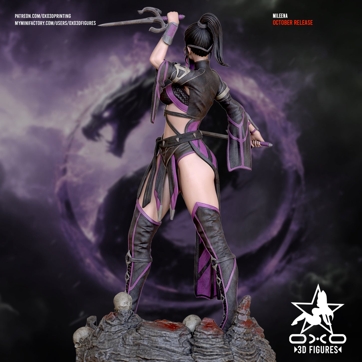 Mileena - Mortal Kombat | Painted / Unpainted Options