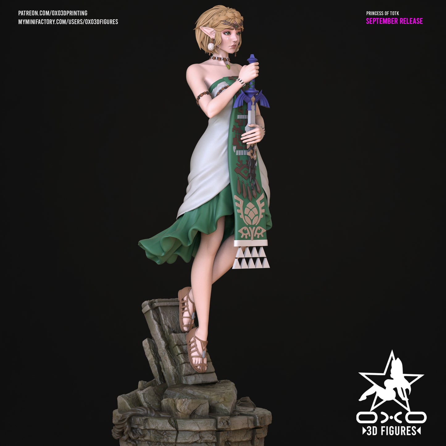 Princess Zelda - Tears of the Kingdom | Painted / Unpainted Options