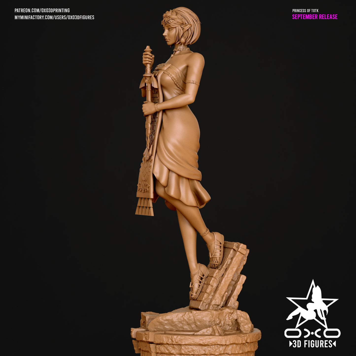 Princess Zelda - Tears of the Kingdom | Painted / Unpainted Options