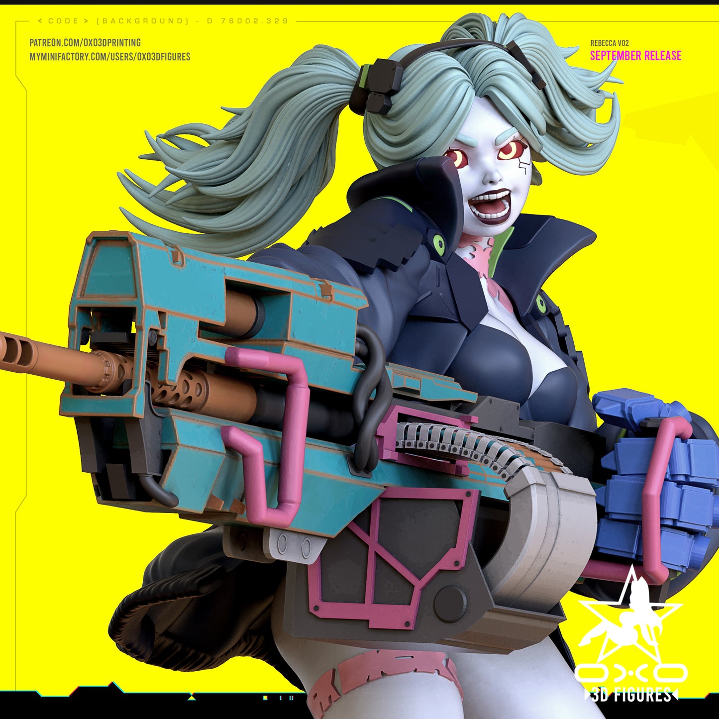 Rebecca - Cyberpunk | Painted / Unpainted Options