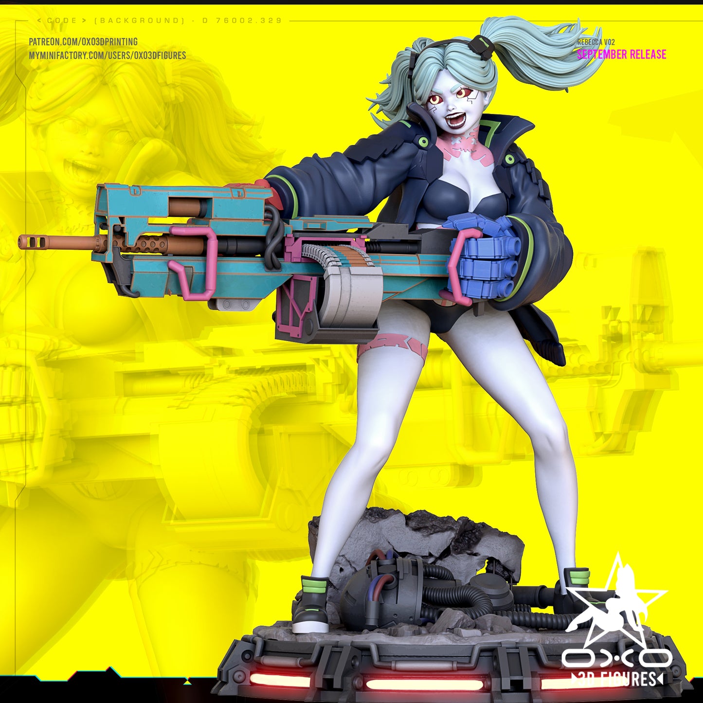 Rebecca - Cyberpunk | Painted / Unpainted Options