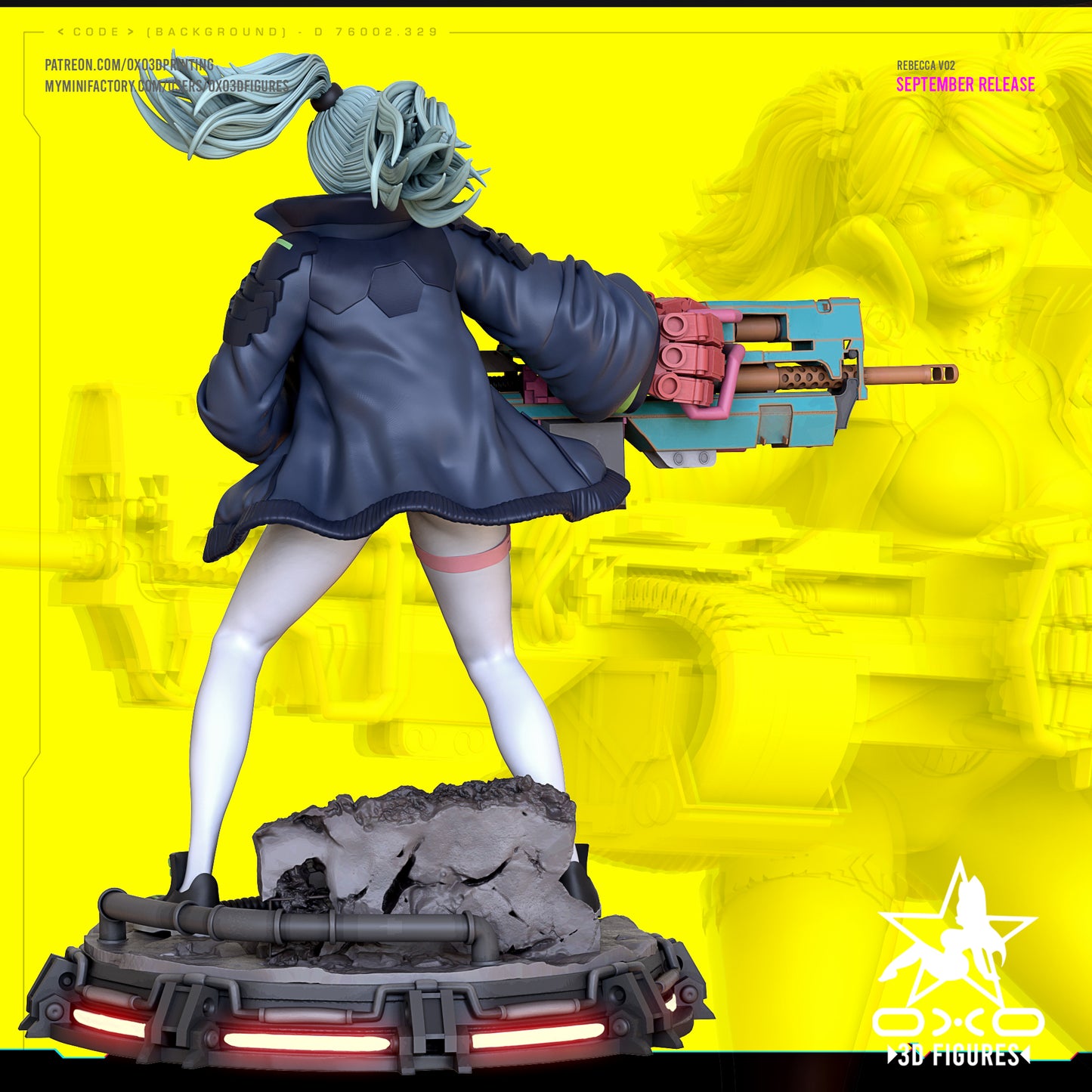 Rebecca - Cyberpunk | Painted / Unpainted Options