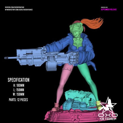 Rebecca - Cyberpunk | Painted / Unpainted Options