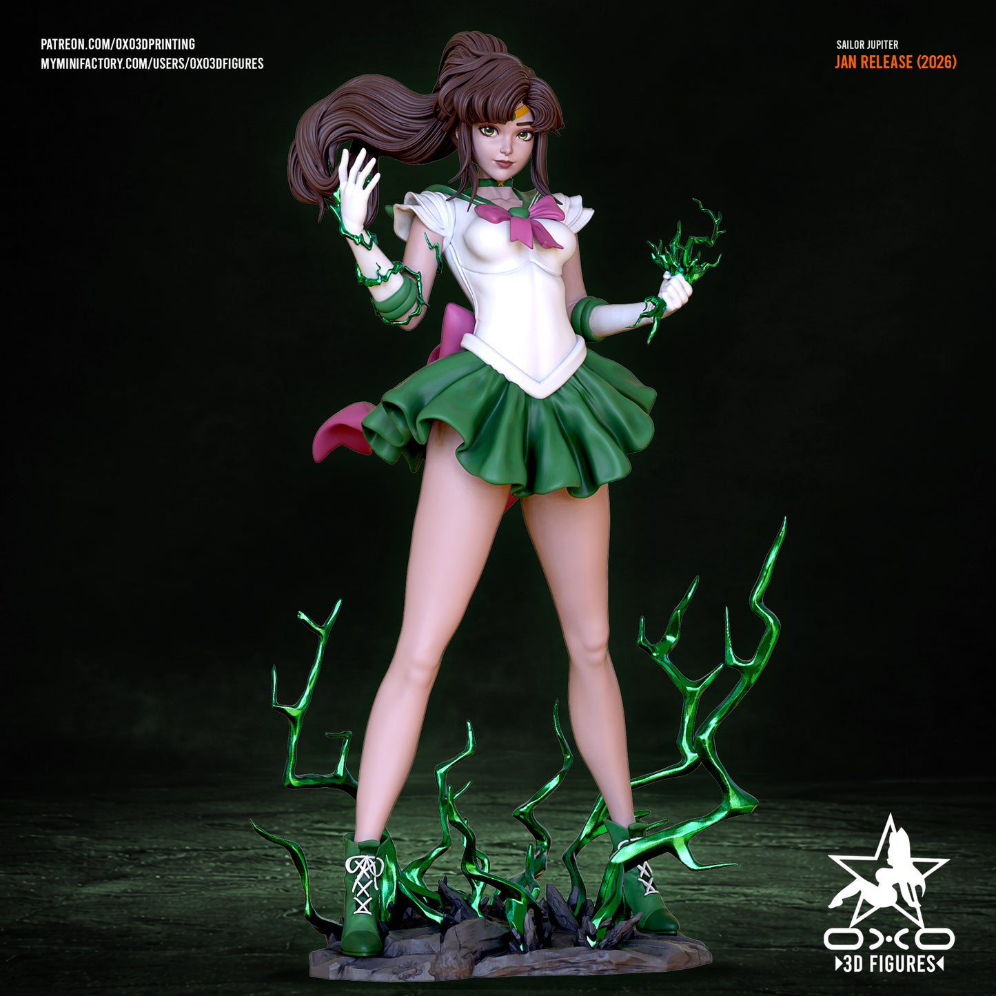 Sailor Jupiter - Sailor Moon | Painted / Unpainted Options