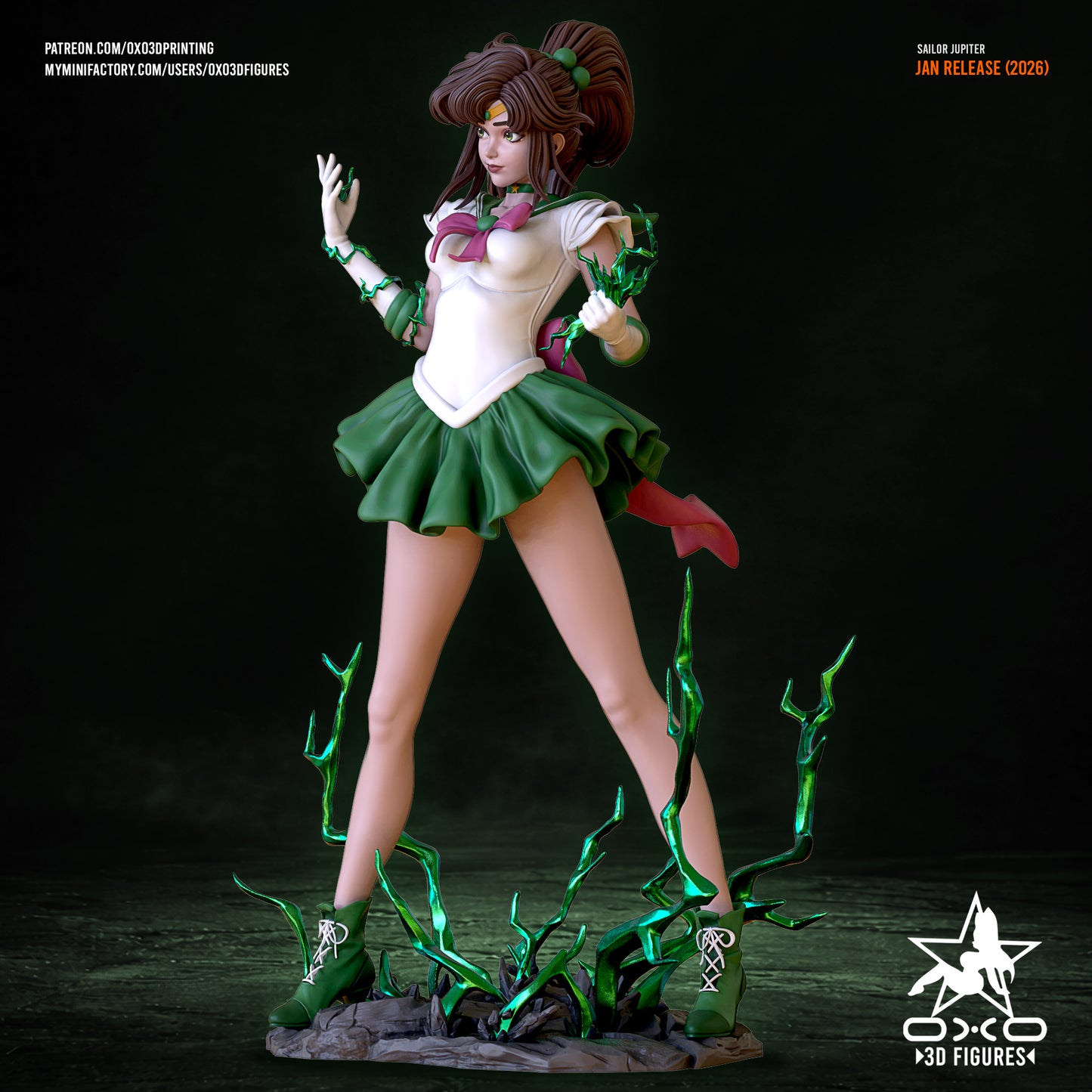 Sailor Jupiter - Sailor Moon | Painted / Unpainted Options