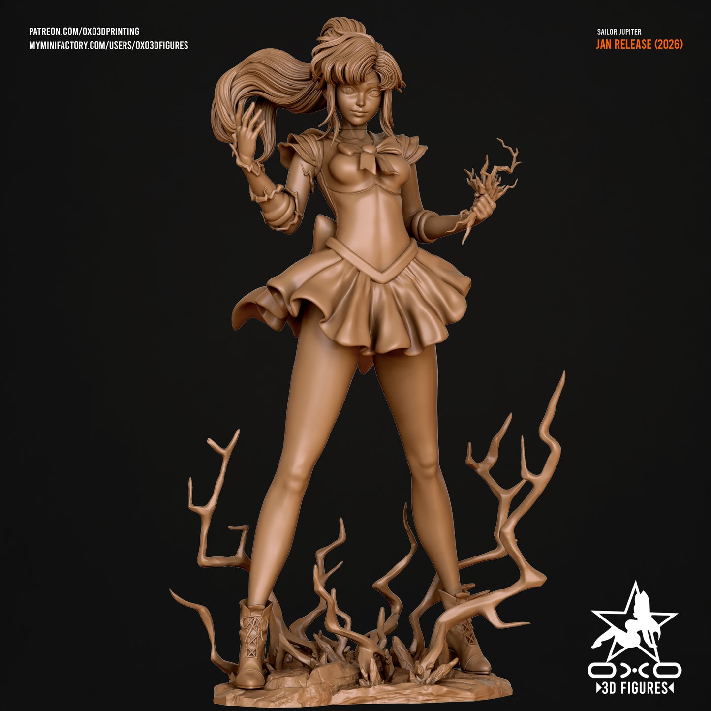 Sailor Jupiter - Sailor Moon | Painted / Unpainted Options