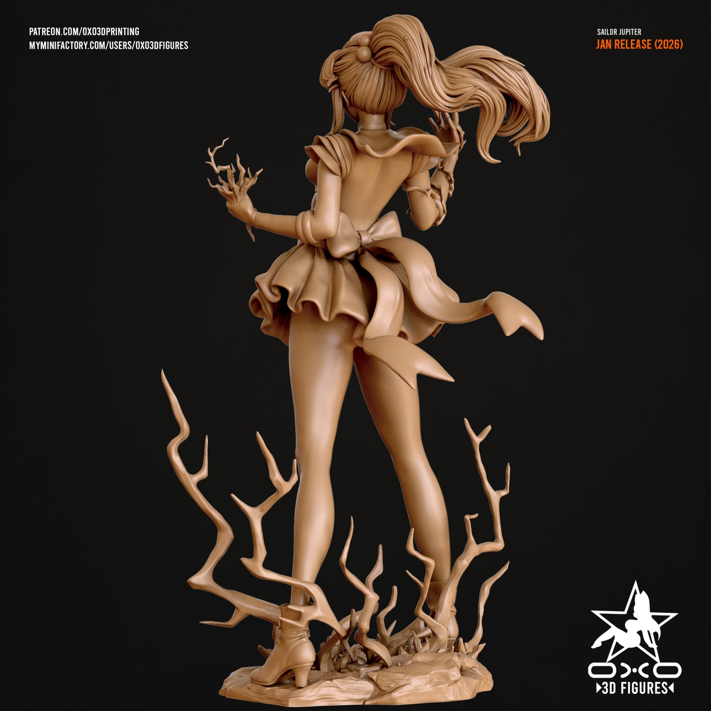 Sailor Jupiter - Sailor Moon | Painted / Unpainted Options