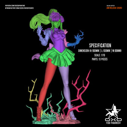 Sailor Jupiter - Sailor Moon | Painted / Unpainted Options
