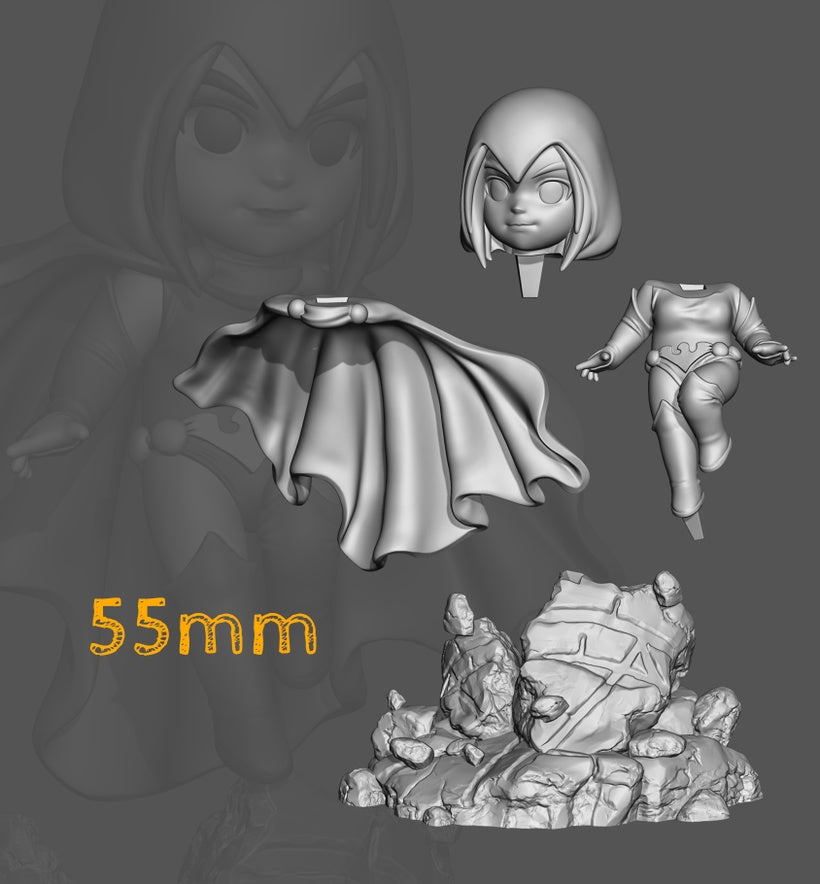 Fan Made Chibi Raven Figure