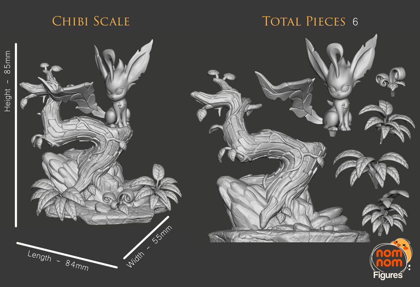 Fan Made Chibi Leafeon Figure