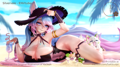 SilverVale - Vtuber | Painted / Unpainted Options