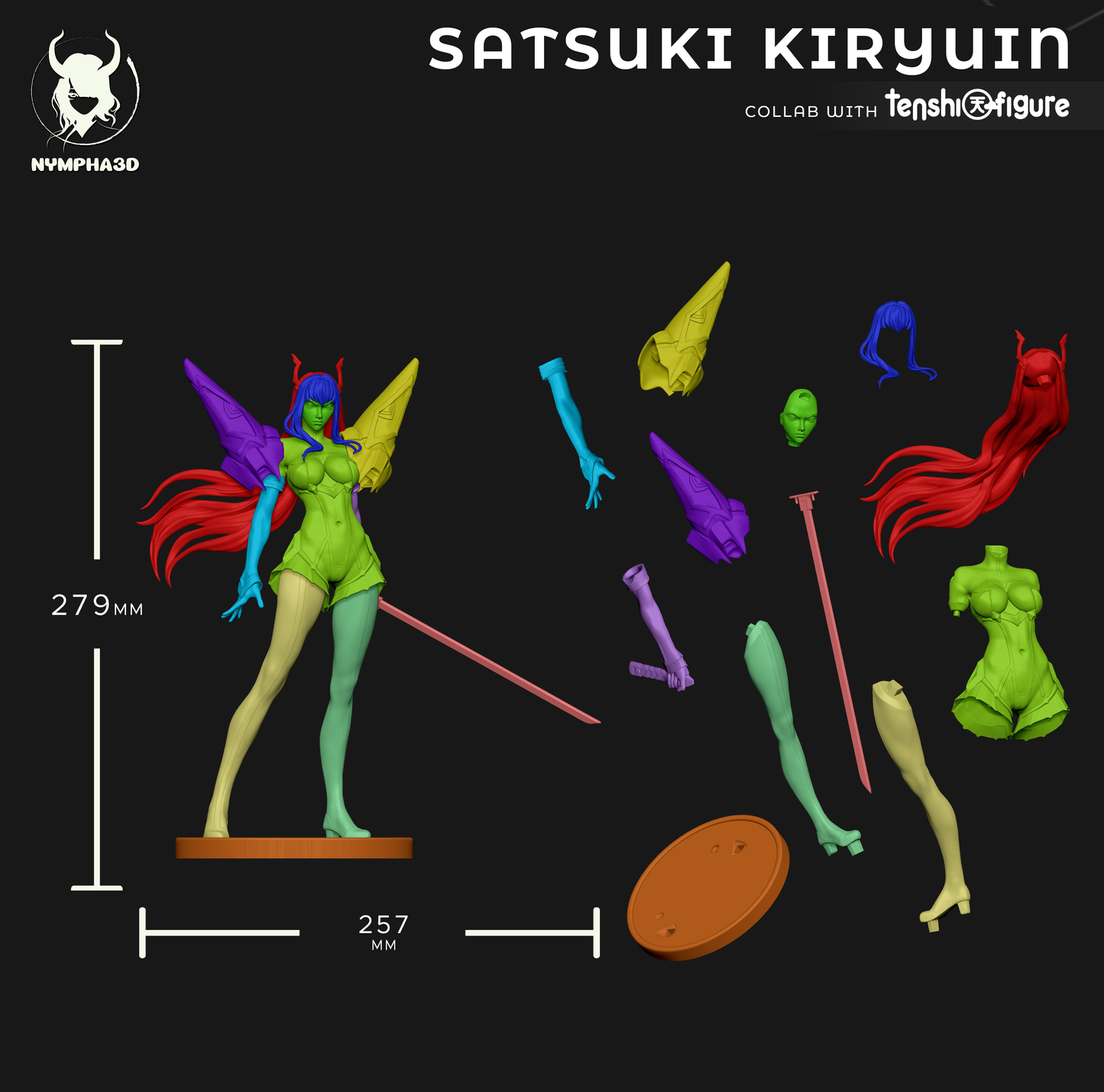 Satsuki - Kill la Kill | Painted / Unpainted Options