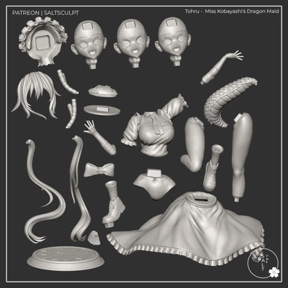 Tohru - Miss Kobayashi's Dragon Maid | Painted / Unpainted Options