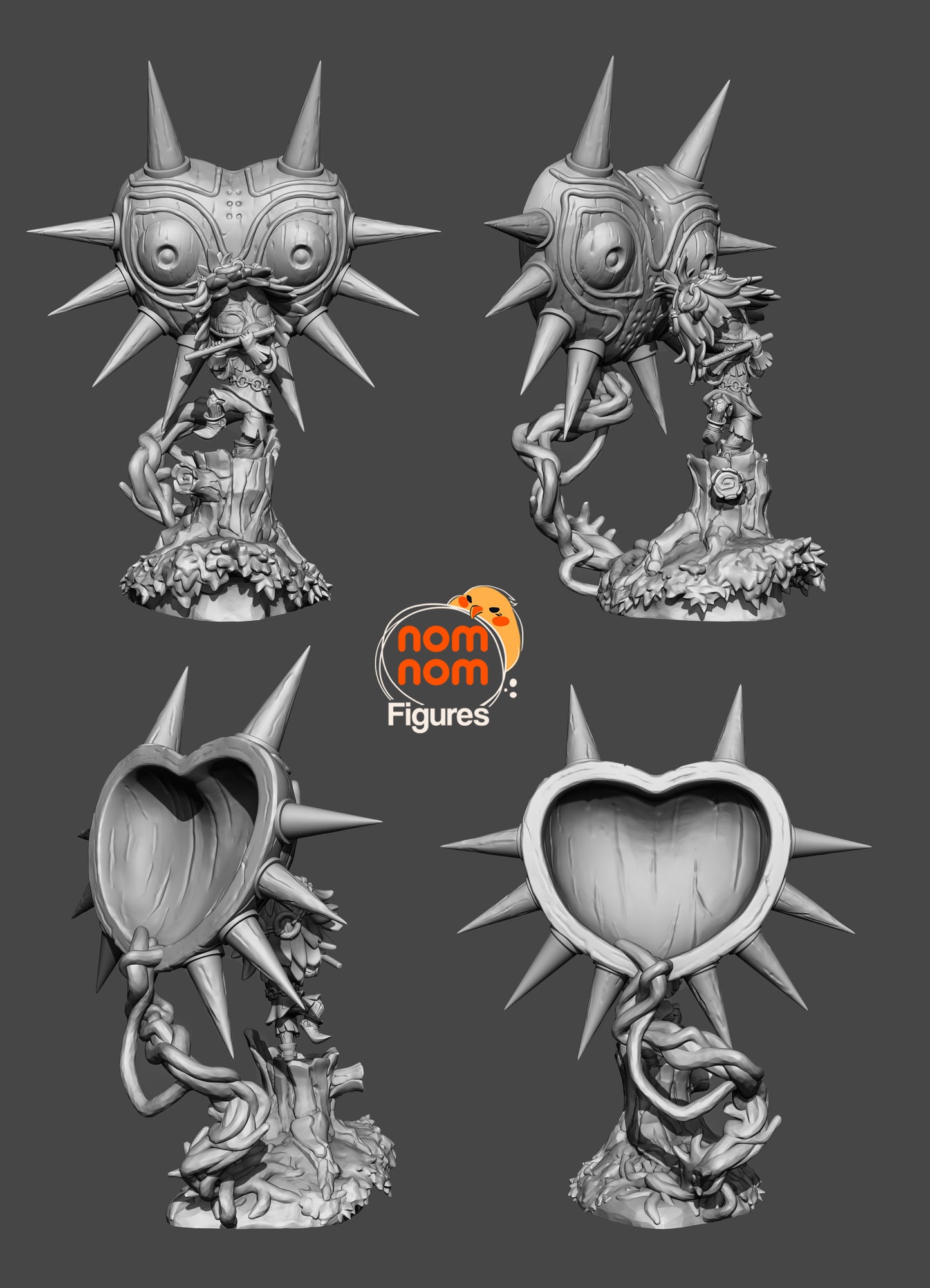 Fan Made Chibi Majora and Skull Kid Figure