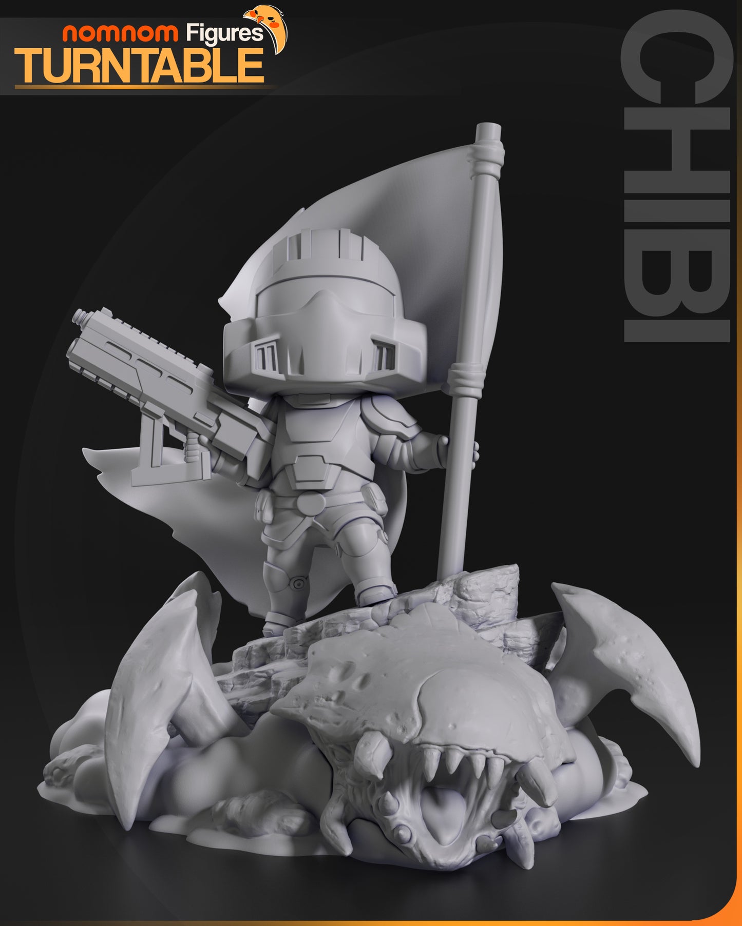 Fan Made Chibi Helldiver Figure