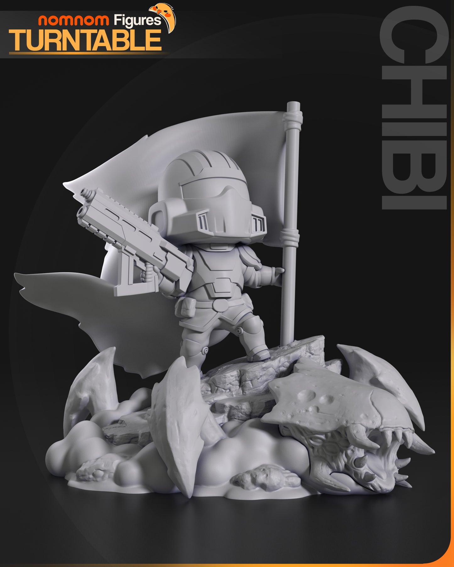 Fan Made Chibi Helldiver Figure