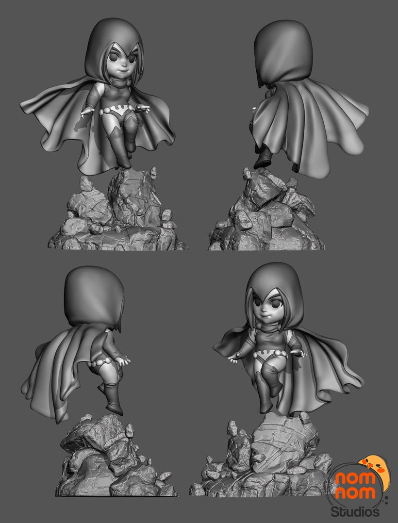 Fan Made Chibi Raven Figure