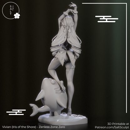 Vivian (Iris of the Shore) - Zenless Zone Zero | Painted / Unpainted Options