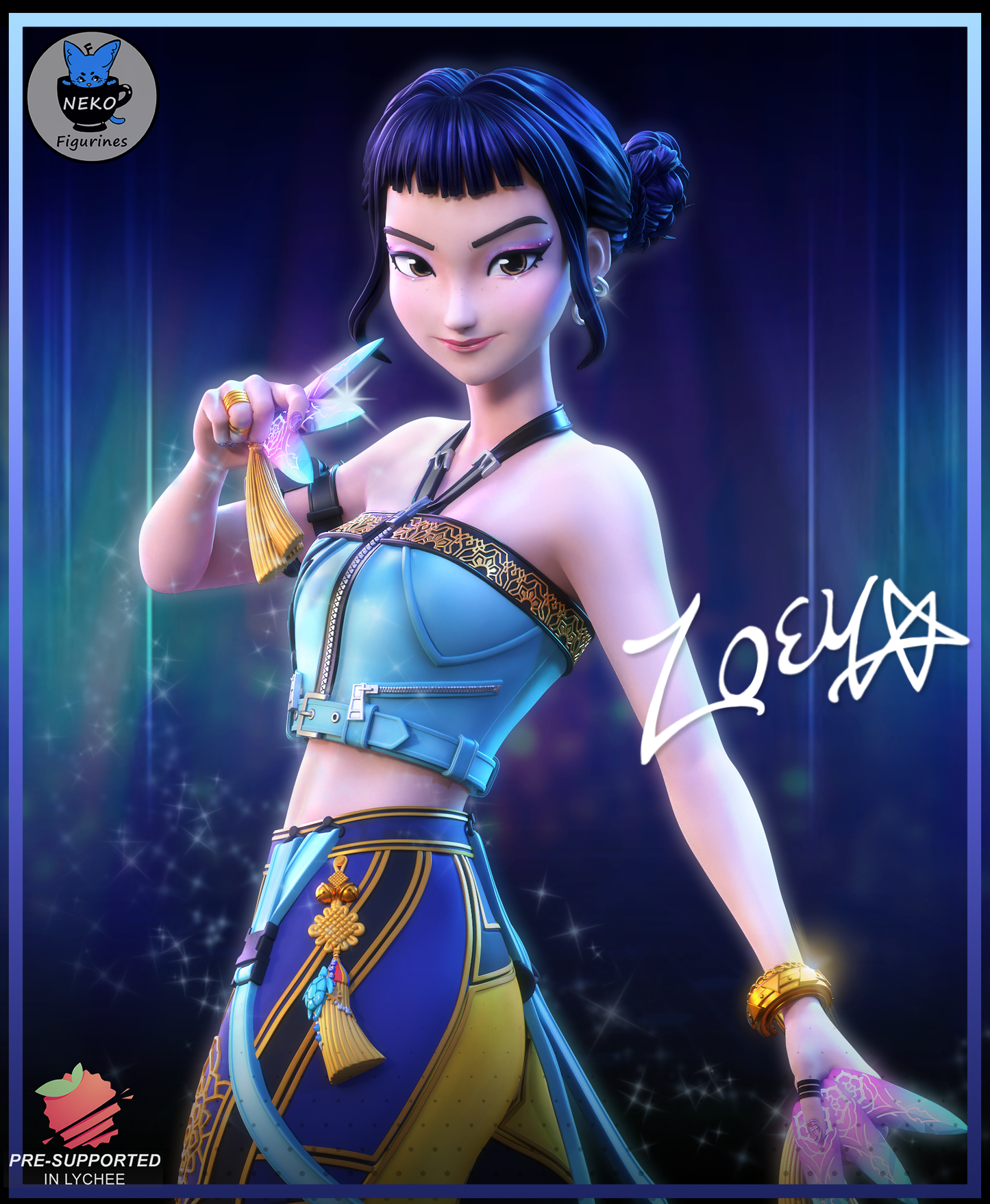 Zoey - Kpop Demon Hunters | Painted / Unpainted Options