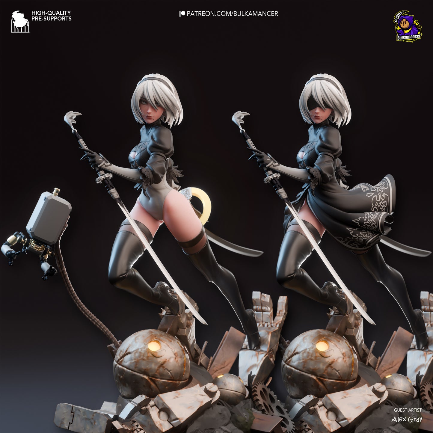 2B - NieR Automata | Painted Preorder / Unpainted Options