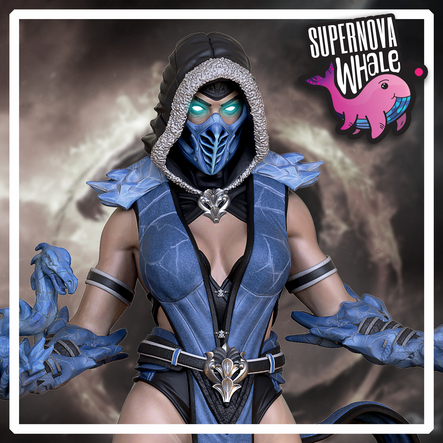 Female Sub-Zero - Mortal Kombat | Painted / Unpainted Options