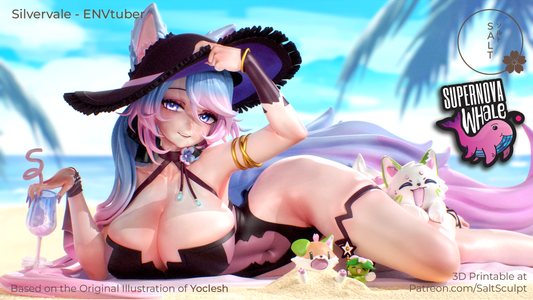 SilverVale - Vtuber | Painted / Unpainted Options