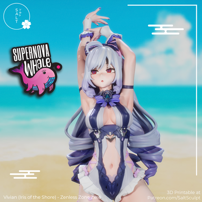 Vivian (Iris of the Shore) - Zenless Zone Zero | Painted / Unpainted Options