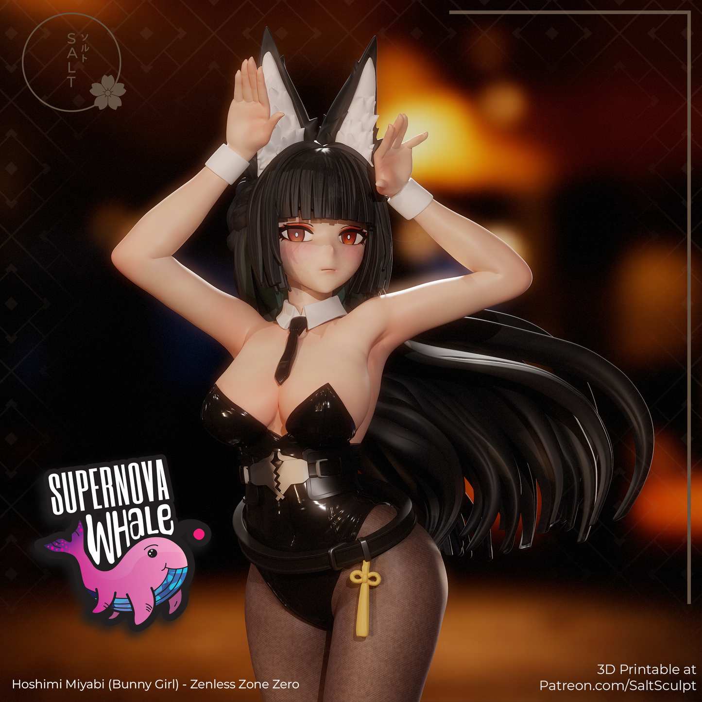 Hoshimi Miyabi (Bunny Suit) - Zenless Zone Zero | Painted / Unpainted Options