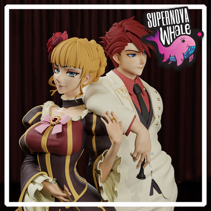 Beatrice and Battler Ushiromiya -  Umineko When They Cry | Painted / Unpainted Options